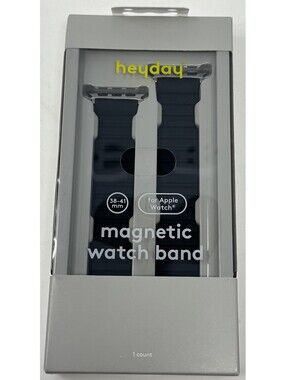 Heyday - Apple Watch Silicone Band Size 38-41 mm in Black - 1 Count New